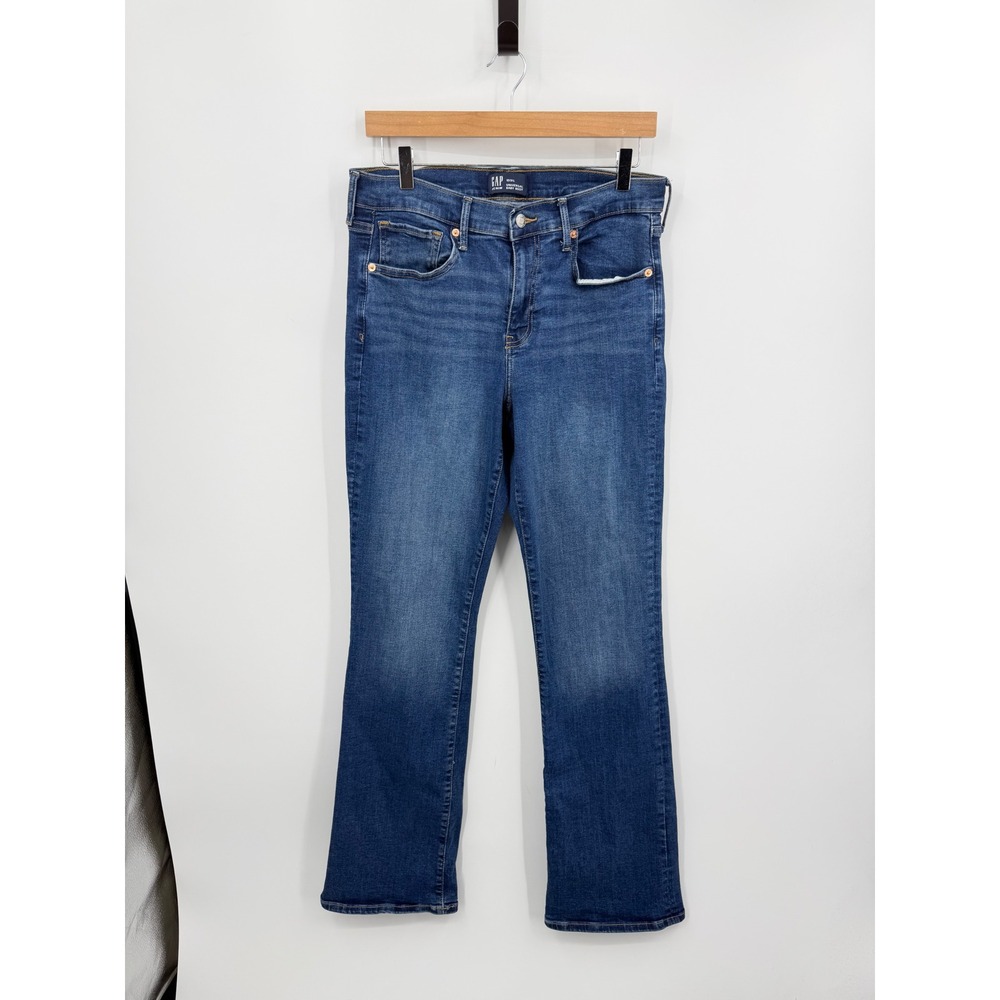 Gap Universal Baby Boot Jeans Womens 12/31L Blue Medium Wash Stretch Denim